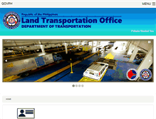 Tablet Screenshot of lto.gov.ph